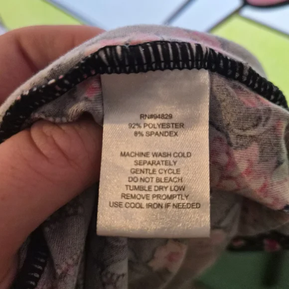 Derek Heart Black and Pink Patterned Womens Dress. - Picture 7 of 7